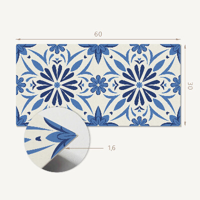 Panneau décoratif intérieur Motif floral sur le fond