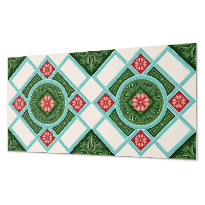 Panneau décoratif intérieur Motif floral dans un losange