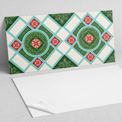 Panneau décoratif intérieur Motif floral dans un losange