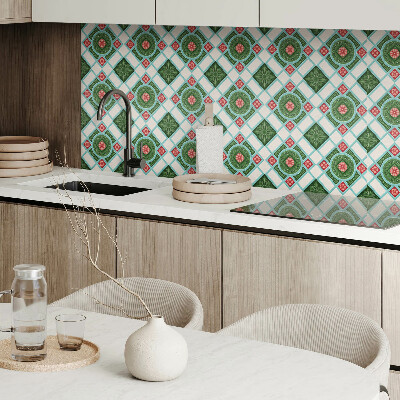 Panneau décoratif intérieur Motif floral dans un losange