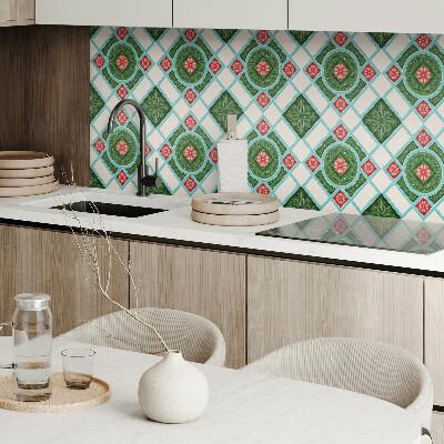 Panneau décoratif intérieur Motif floral dans un losange