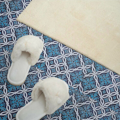 Revêtement mural intérieur Motif géométrique avec un motif floral