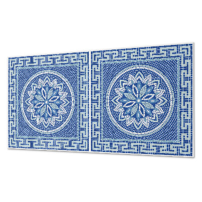 Panneau mural pvc Motif floral en mosaïque