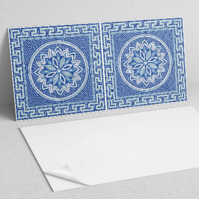 Panneau mural pvc Motif floral en mosaïque