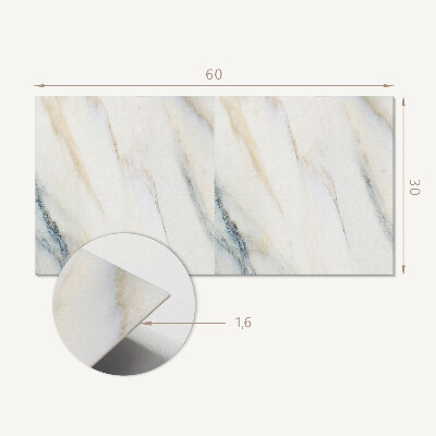 Revêtement mural intérieur Motif de marbre élégant