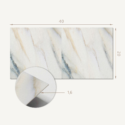 Revêtement mural intérieur Motif de marbre élégant