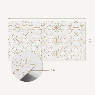 Panneau mural pvc Motif floral géométrique