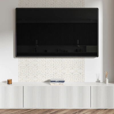 Panneau mural pvc Motif floral géométrique