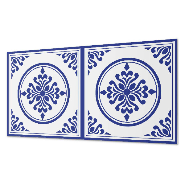 Panneau décoratif intérieur Motif avec des cercles et des fleurs