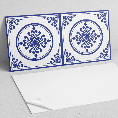 Panneau décoratif intérieur Motif avec des cercles et des fleurs