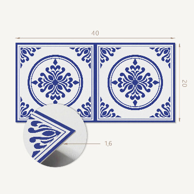 Panneau décoratif intérieur Motif avec des cercles et des fleurs