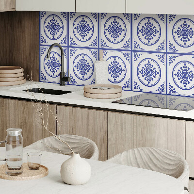 Panneau décoratif intérieur Motif avec des cercles et des fleurs