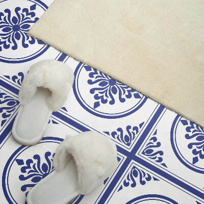 Panneau décoratif intérieur Motif avec des cercles et des fleurs