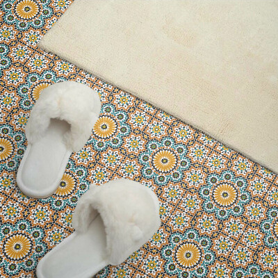 Revêtement mural intérieur Motif mosaïque avec des fleurs