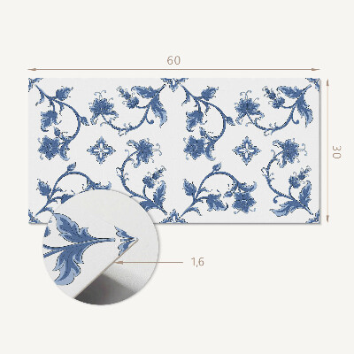 Panneau mural pvc Motif floral sur le fond