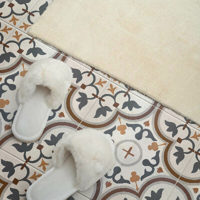 Panneau décoratif intérieur Motif floral à carreaux