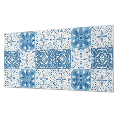 Revêtement mural intérieur Motif floral sur les carreaux