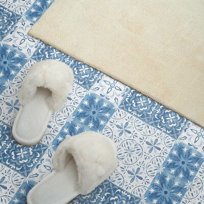 Revêtement mural intérieur Motif floral sur les carreaux