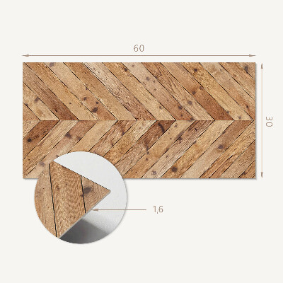 Panneau décoratif intérieur Motif de planche diagonale
