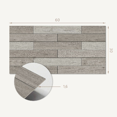 Panneau décoratif intérieur Planches ton bois