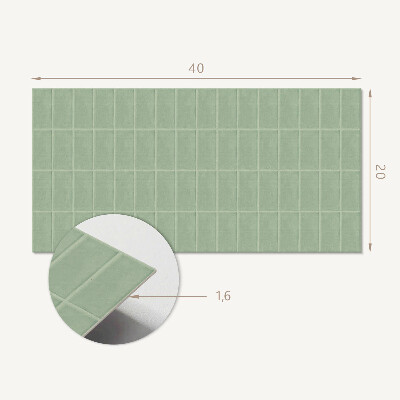 Revêtement mural intérieur Tuiles rectangulaires dans une grille