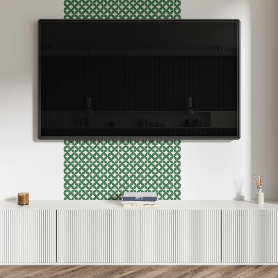 Revêtement mural intérieur Motif de feuille dans un maillage