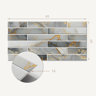 Panneau décoratif intérieur Motif de marbre élégant