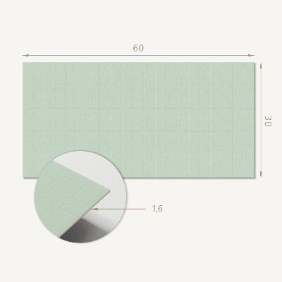 Panneau décoratif intérieur Tuiles rectangulaires dans une grille