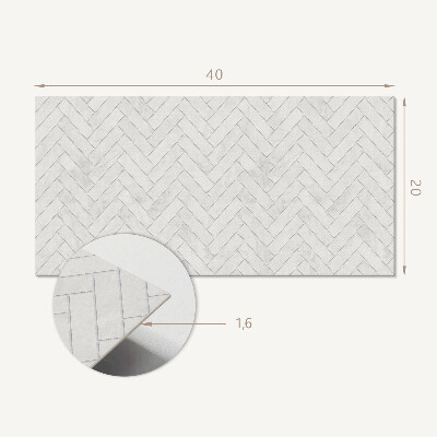 Panneau décoratif intérieur Motif à chevrons 3D