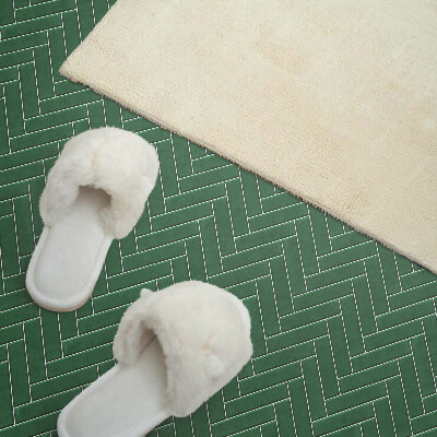 Revêtement mural intérieur Motif à chevrons sur les carreaux