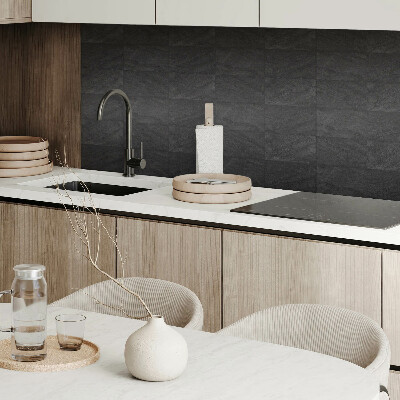 Panneau décoratif intérieur dalles de pierre foncée