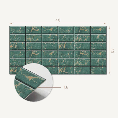 Panneau décoratif intérieur Motif de carreaux de marbre