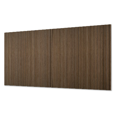 Panneau mural pvc Lattes verticales en bois