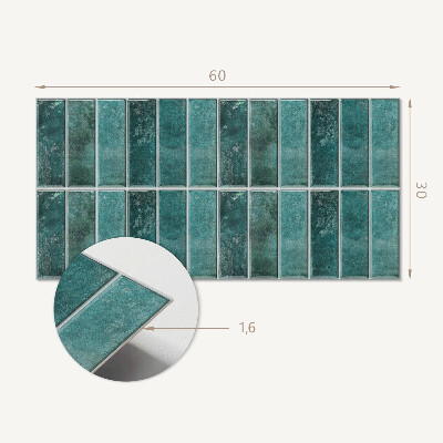 Revêtement mural intérieur Carreaux rectangulaires chics