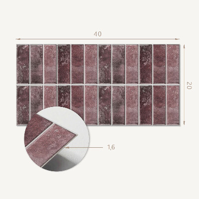 Panneau décoratif intérieur Rayures verticales dans une mosaïque