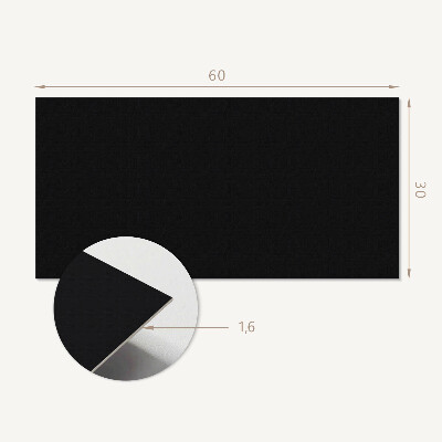 Panneau mural pvc Couleur Noir