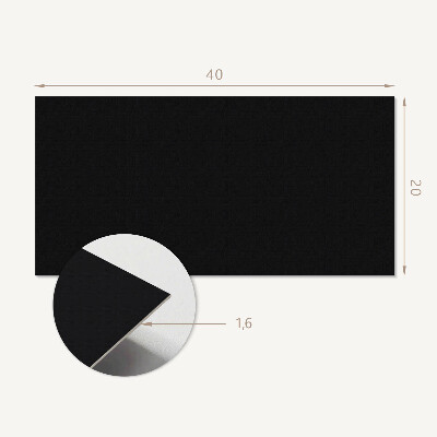 Panneau mural pvc Couleur Noir