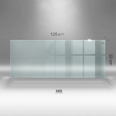 Crédence en verre transparent