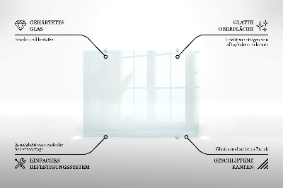 Crédence en verre transparent