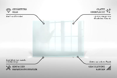 Crédence en verre transparent