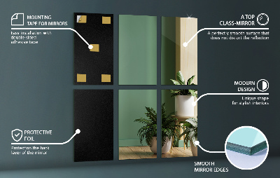 Miroir carreaux rectangulaire