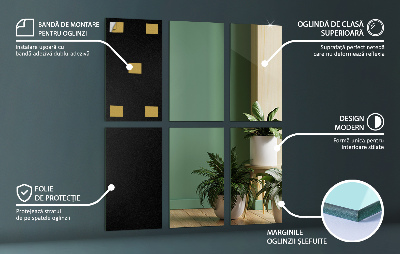 Miroir carreaux rectangulaire