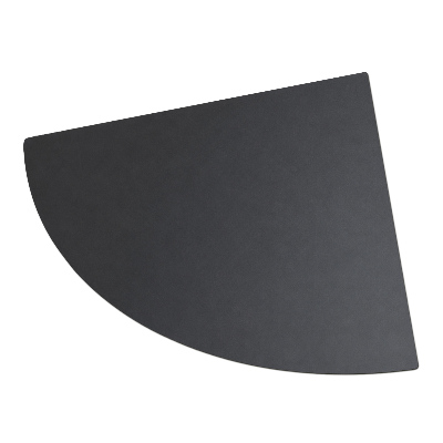 Protection de terrasse en bois pour barbecue quart de cercle 100x100 cm