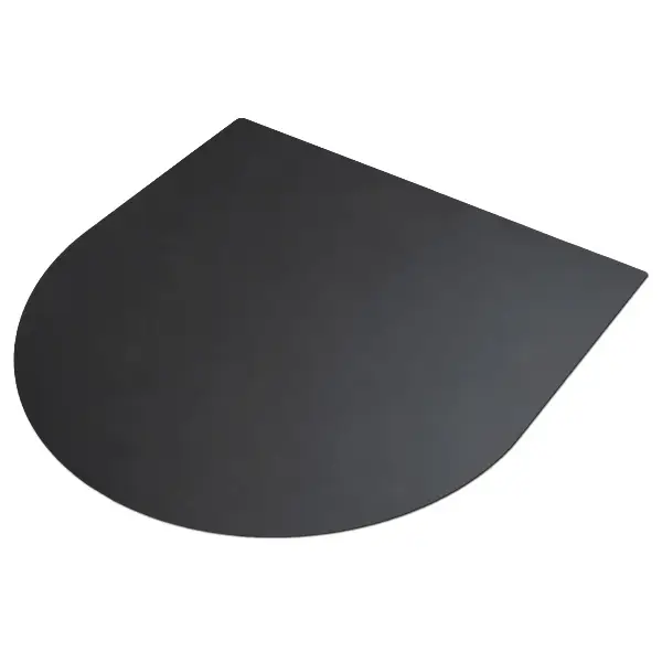 Protection terrasse bois barbecue Demi-ovale 80x90 cm