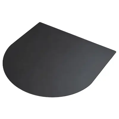 Tôle de protection pour barbecue Semi-ovale 100x100 cm
