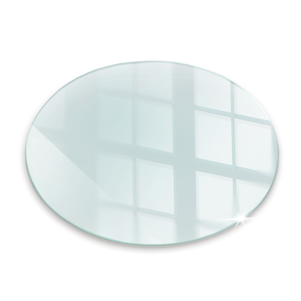 Plaque de sol en verre pour poêle transparent okrągłe