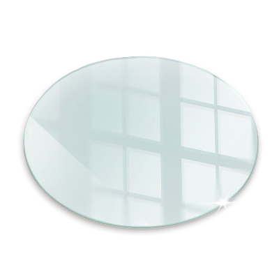 Plaque de sol en verre pour poêle transparent okrągłe