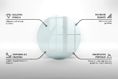 Plaque de sol en verre pour poêle transparent okrągłe