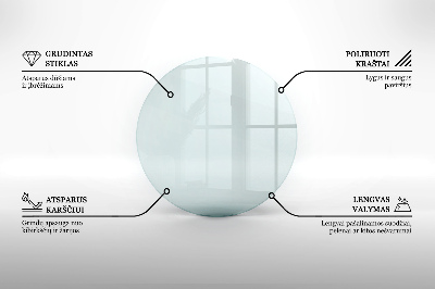 Plaque de sol en verre pour poêle transparent okrągłe