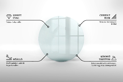 Plaque de sol en verre pour poêle transparent okrągłe